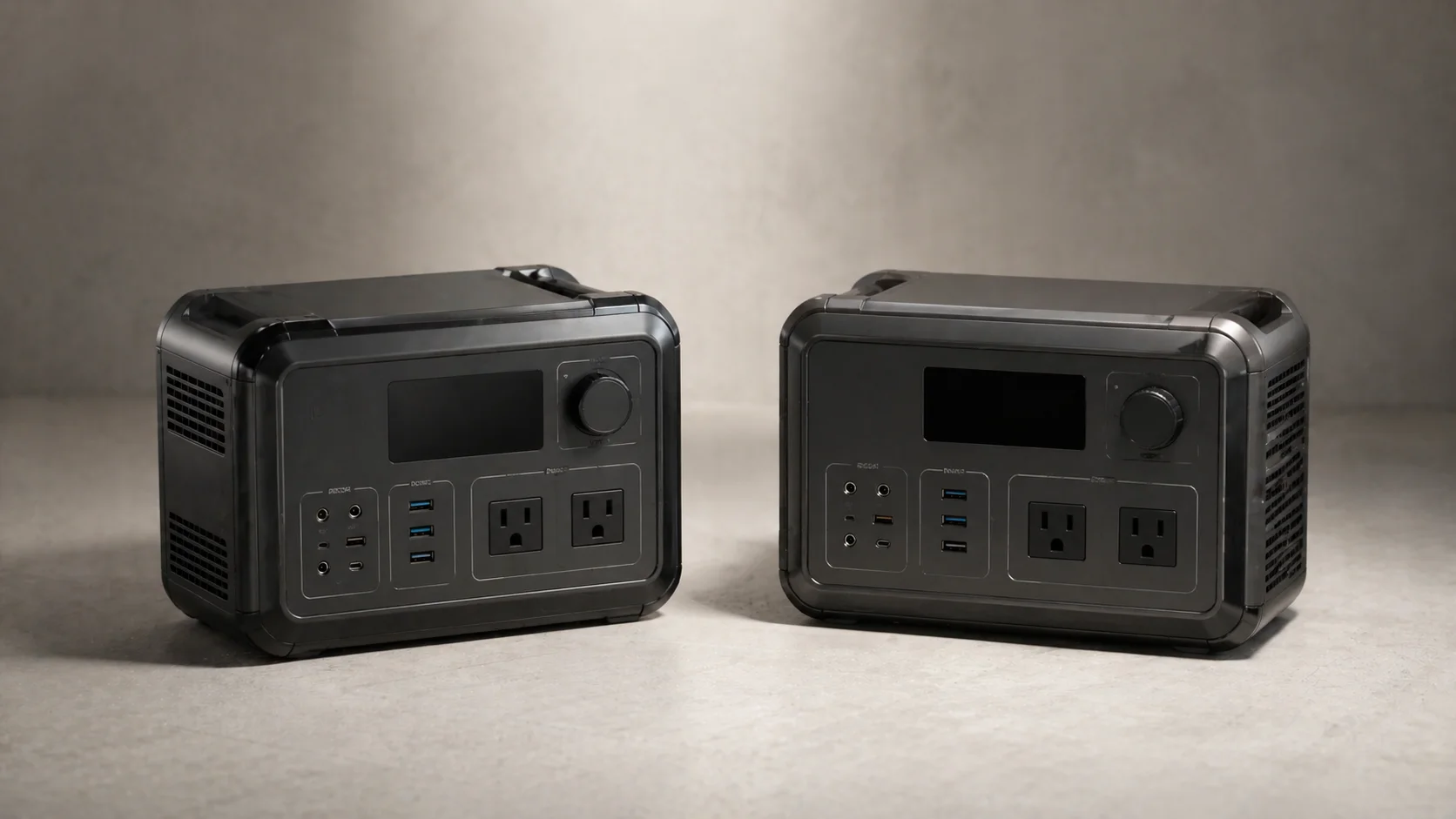 Jackery Explorer 1000 v2 and EcoFlow DELTA 2 product shots side by side